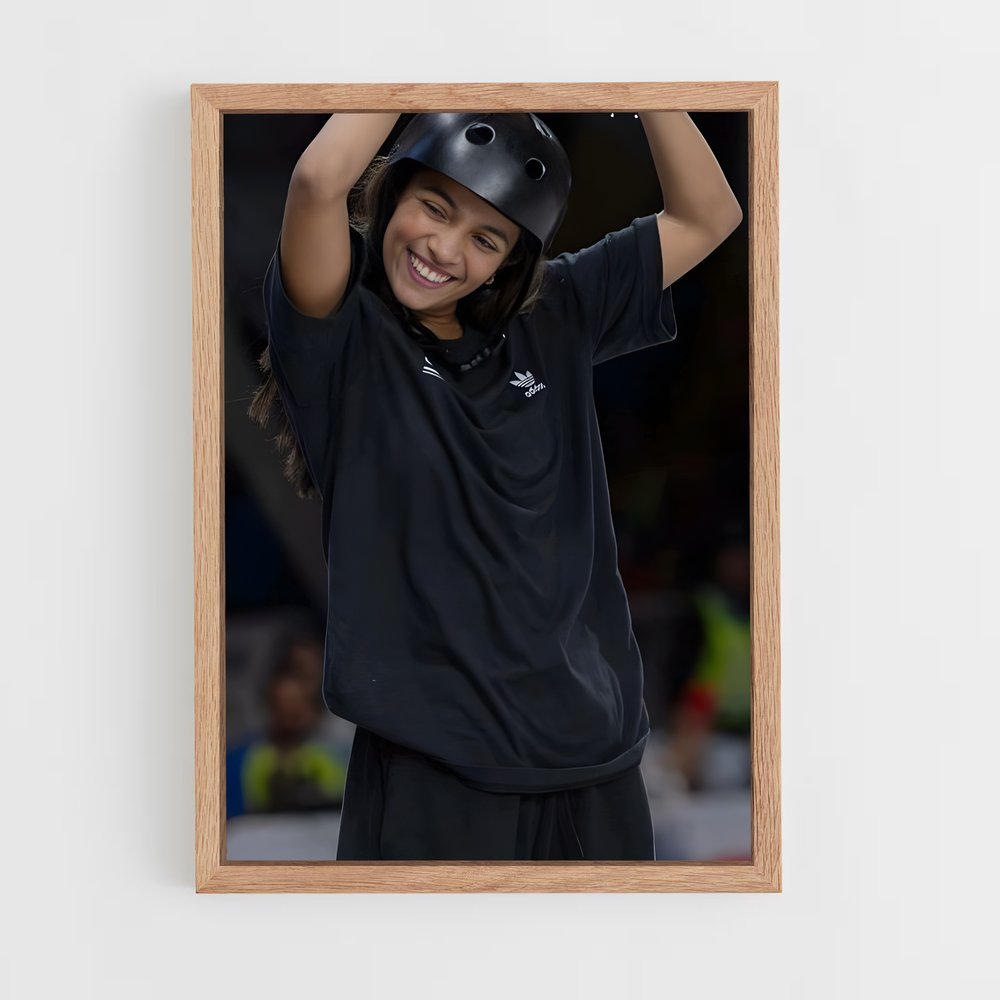 Poster Rayssa de leal – affiche Skateboard (vue 4)